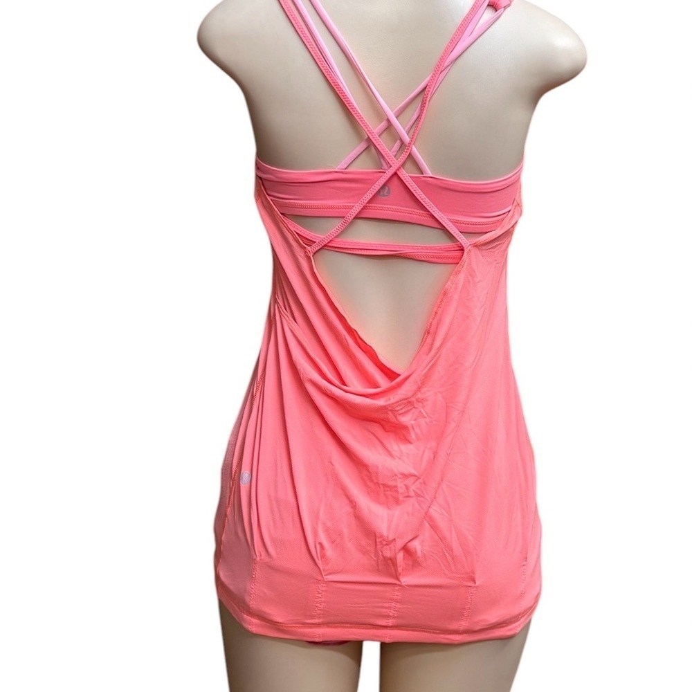 Lululemon Athletica . Ruched Pink Tank Top - Picture 4 of 9